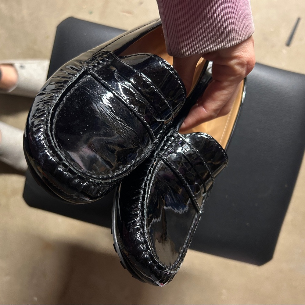 Sebago Sz 7.5 Harper Penny Black Patent Loafers Women’s - Picture 4 of 7